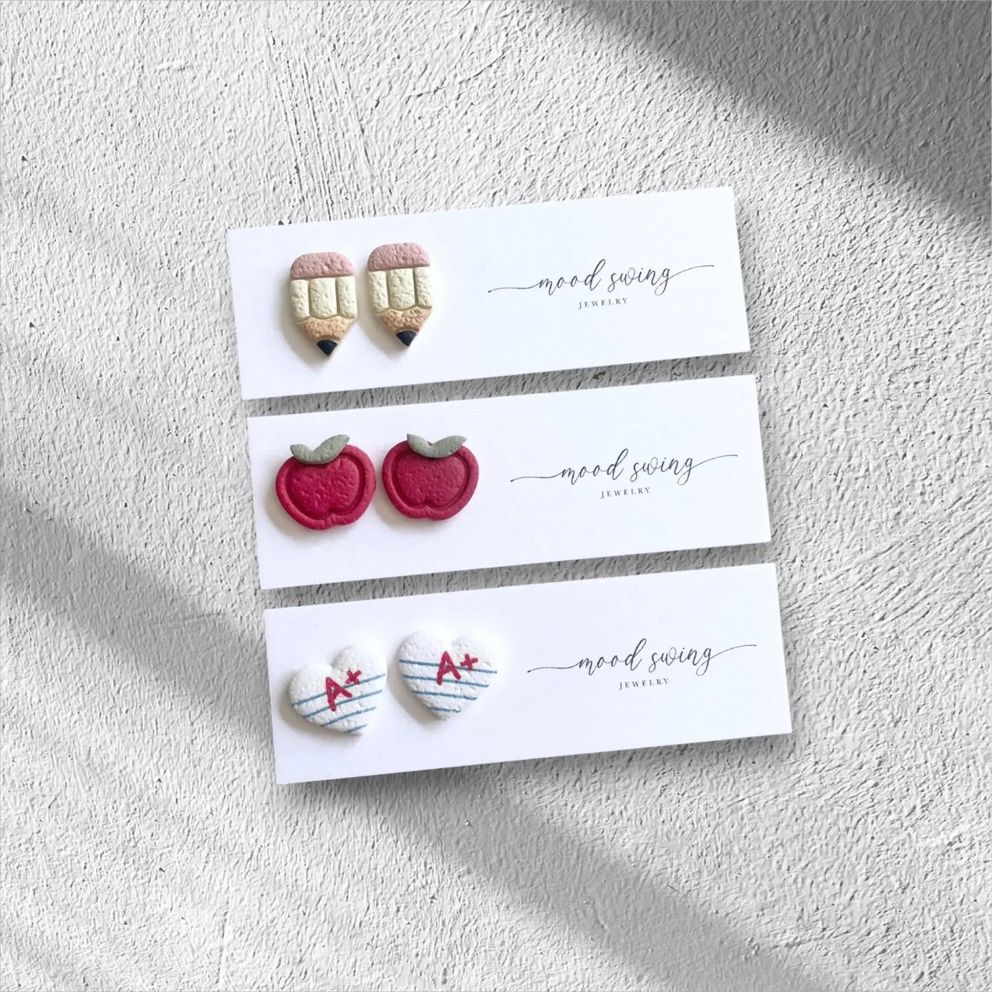 School Days Collection | Polymer Clay Studs (MSJ) - Pencils