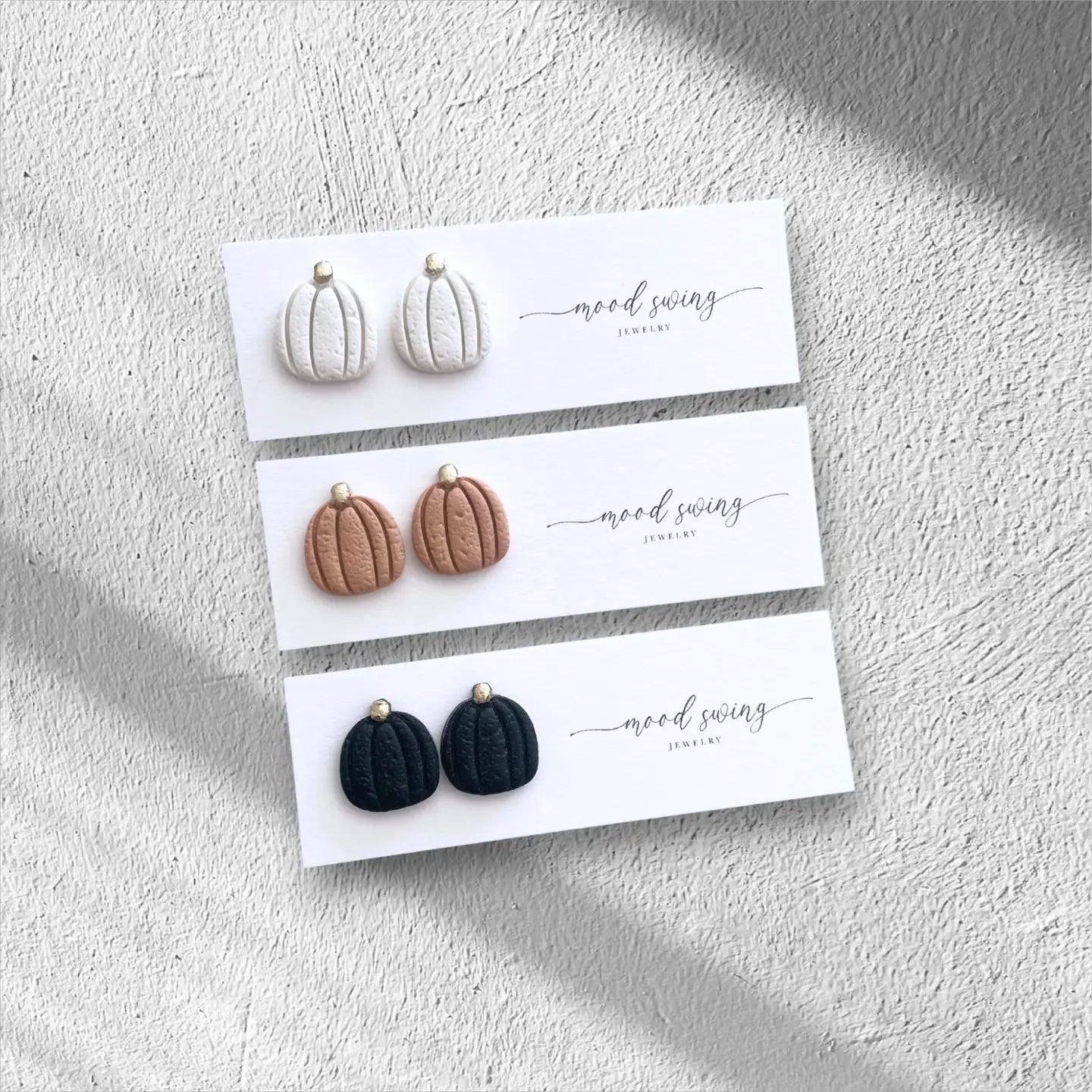 Pumpkin Patch Collection | Polymer Clay Studs (MSJ) - Burnt Orange