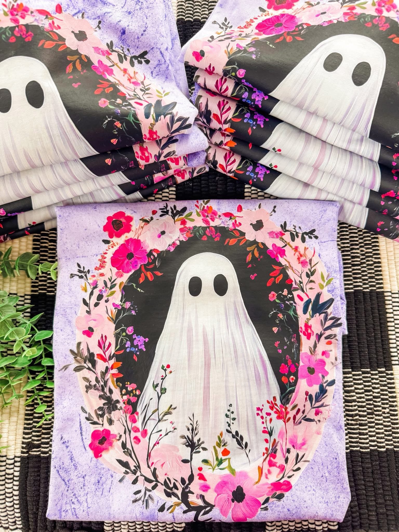 Washed Ghost Tee: Purple