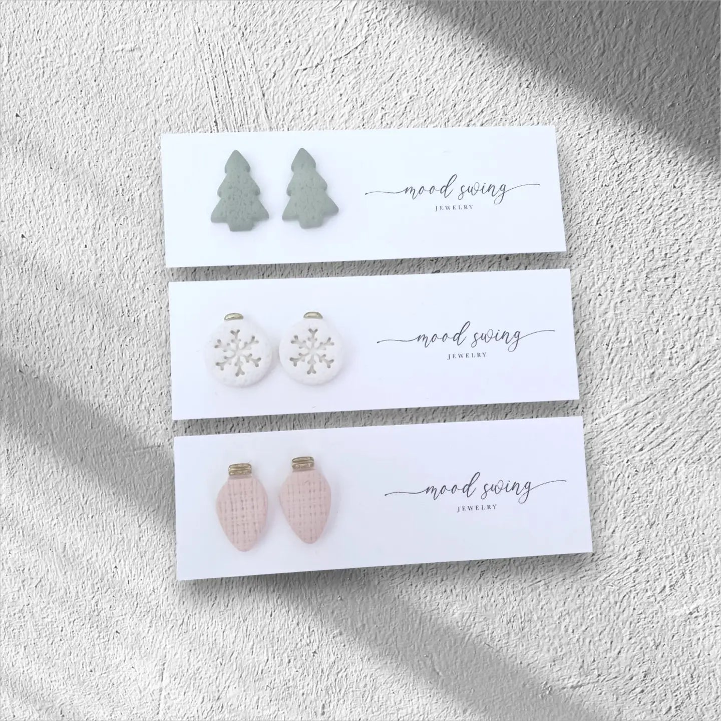 Trim the Tree Collection | Polymer Clay Studs (MSJ)