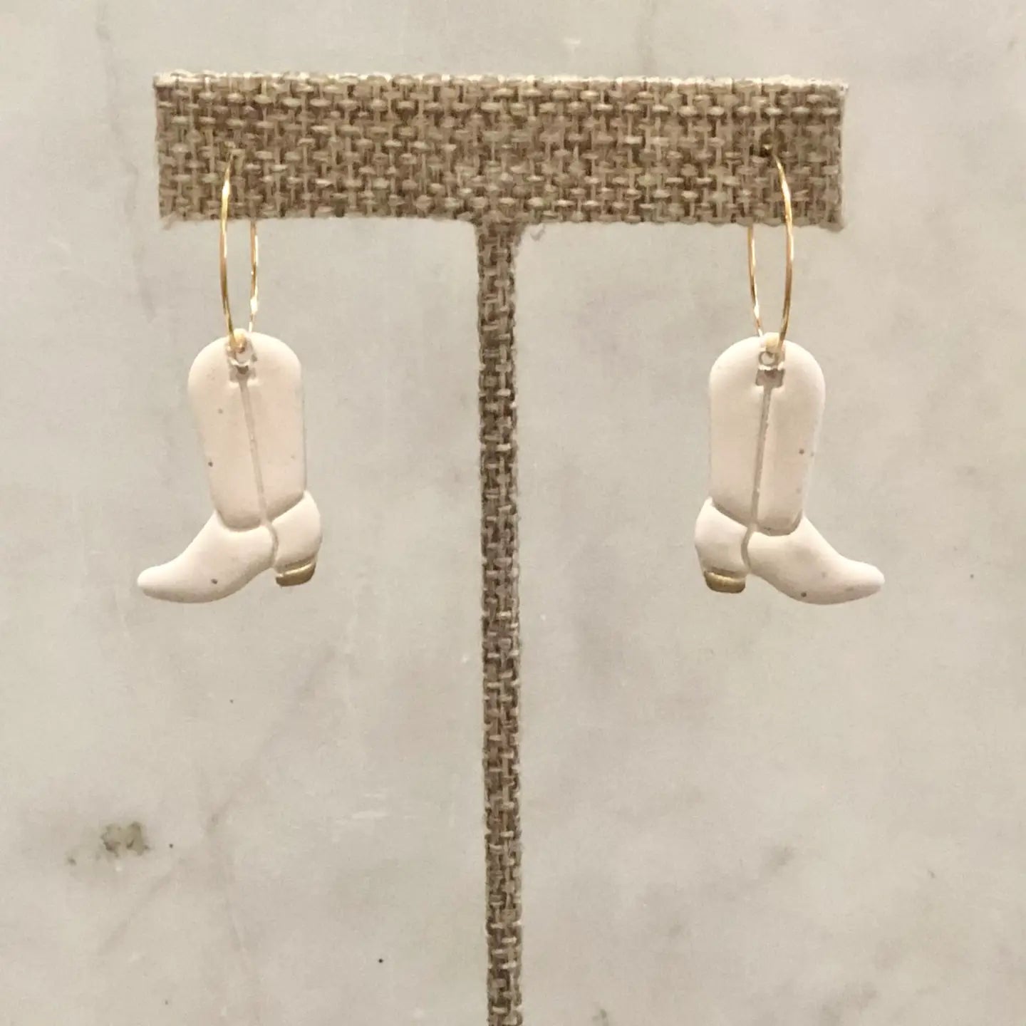 Cowgirl Boot Hoop Earrings (CT)