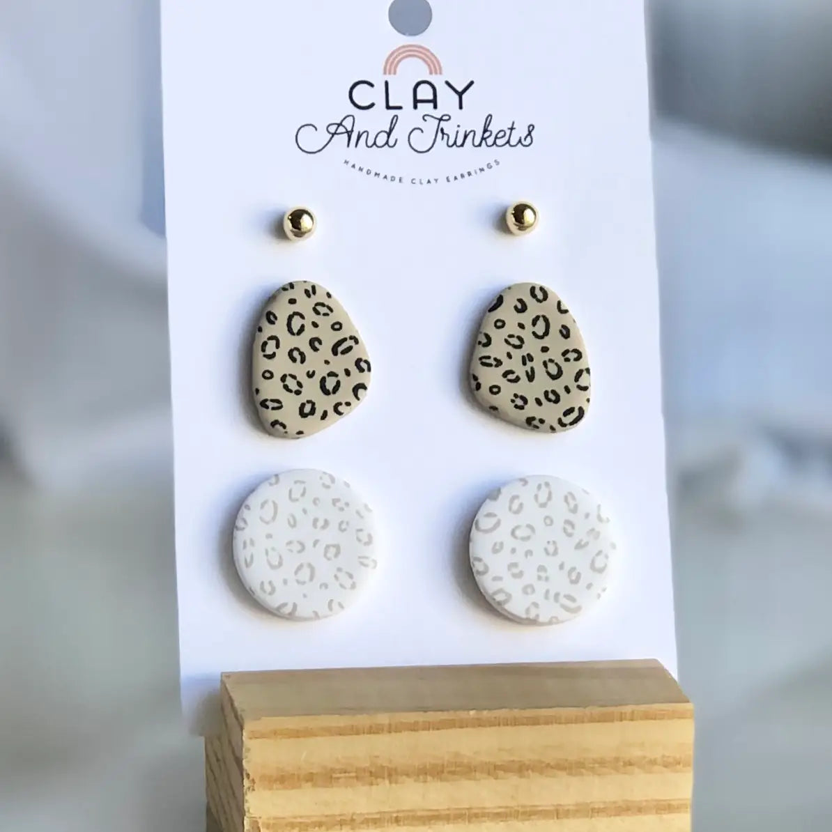 Cheetah Trio Studs (CT)