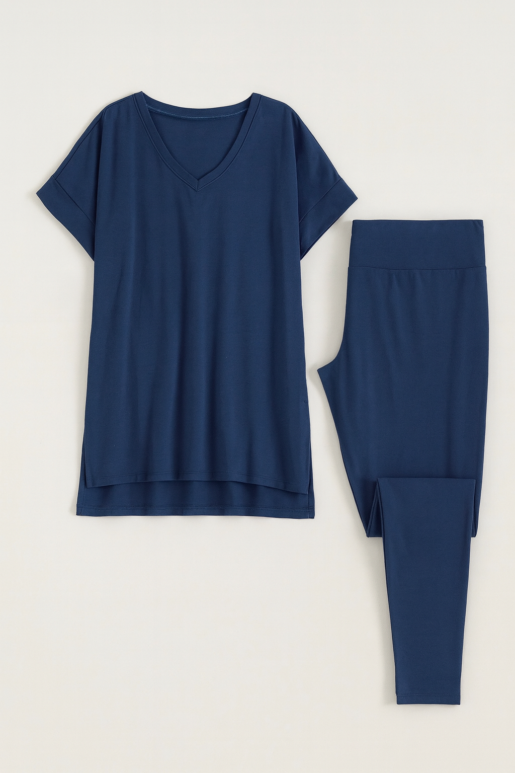 Casual Hangout Loungewear Set: Navy