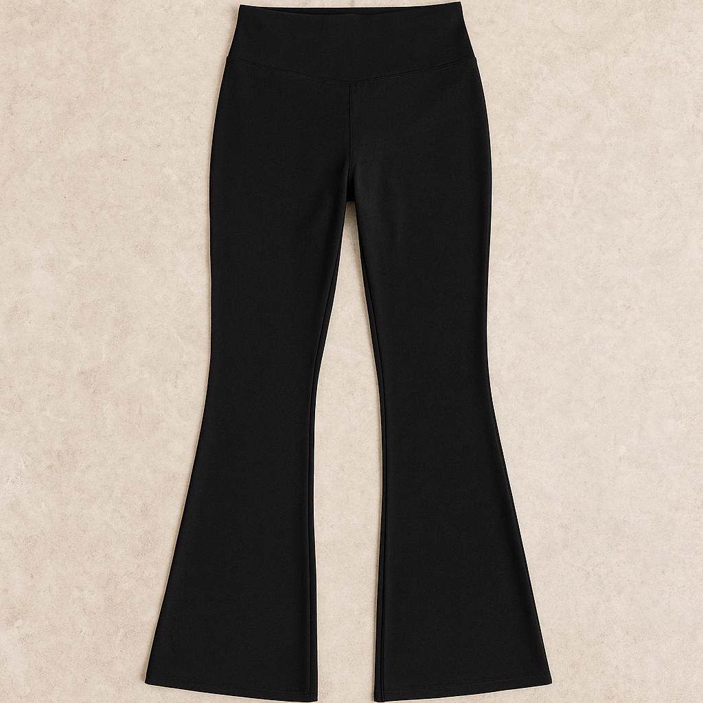 Fit & Flare Leggings: Black