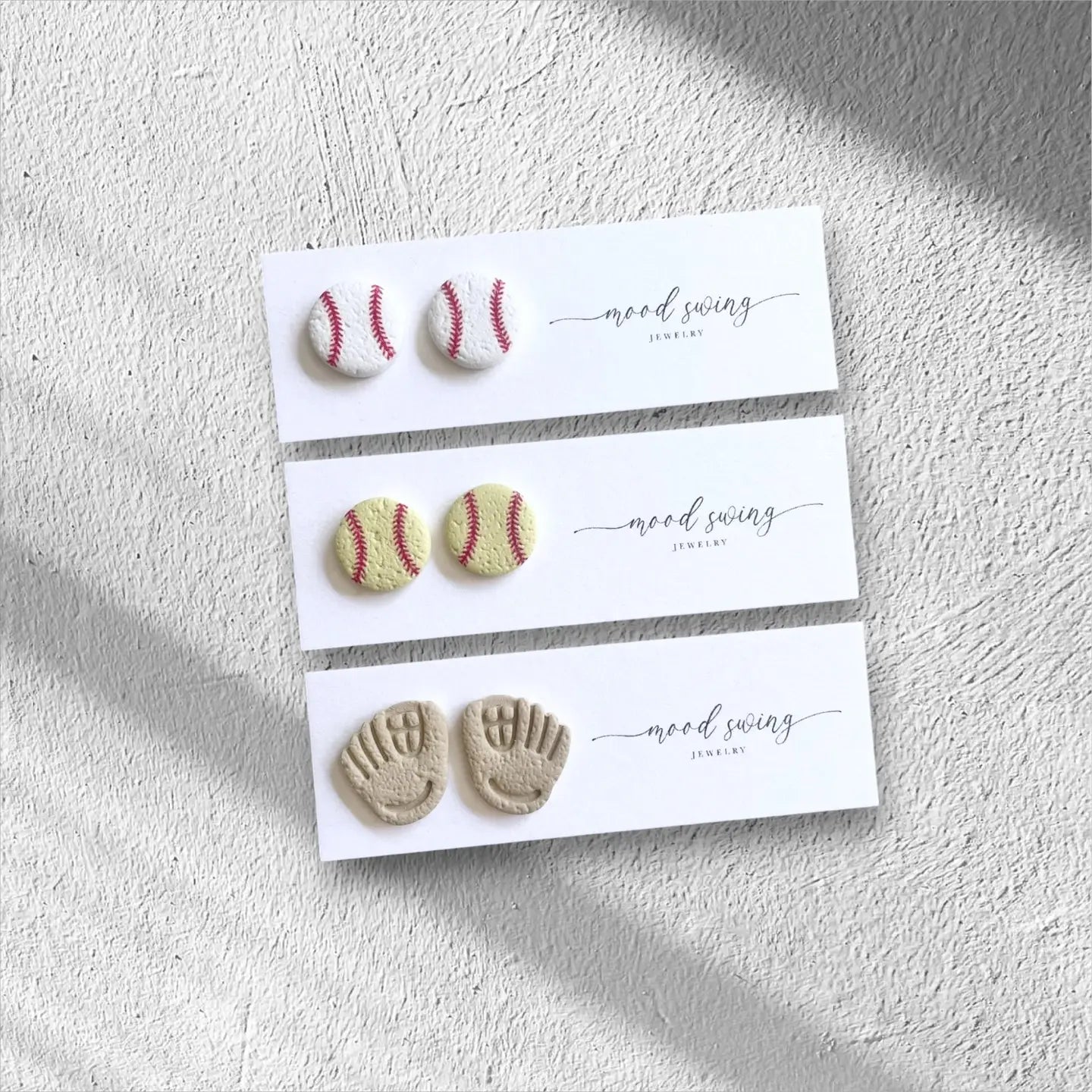 Batter Up Collection | Polymer Clay Studs (MSJ)